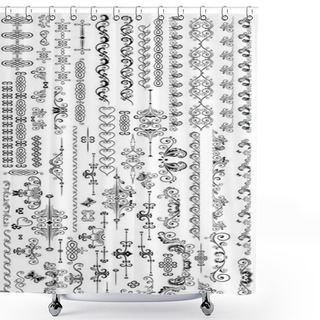 Personality  Borders Shower Curtains
