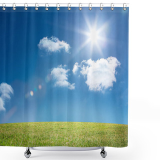 Personality  Digital Landscape Shower Curtains