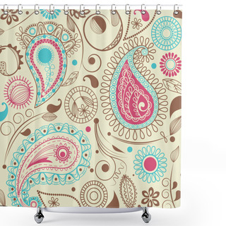 Personality  Paisley Pattern Shower Curtains