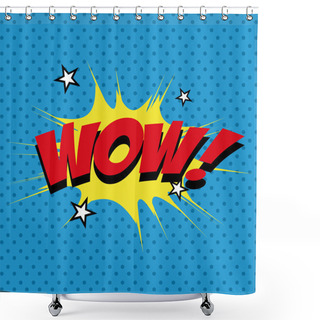 Personality  Pop Art Shower Curtains