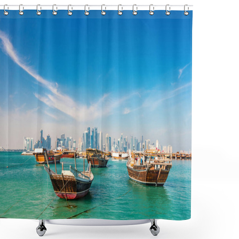 Personality  Waterfront In Doha Qatar  Shower Curtains