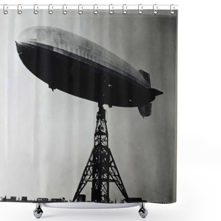 Personality  Old Photograph Showing Graf Zeppelin - Hindenburg Shower Curtains