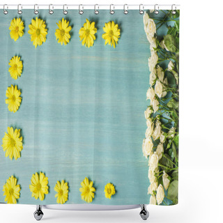 Personality  Beautiful White Roses Shower Curtains