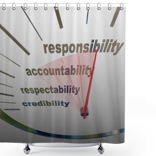 Personality  Responsibility Accountability Level Measuring Reputation Duty Shower Curtains