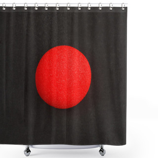 Personality  Red Clown Nose On Shower Curtains