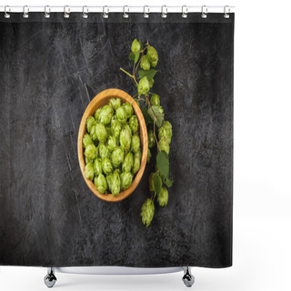Personality  Fresh Green Hops Shower Curtains