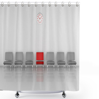 Personality  Waiting Room Shower Curtains