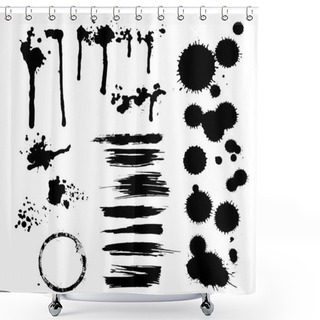 Personality  Set Of Ink Blots Shower Curtains