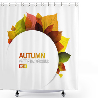Personality  Autumn Abstract Floral Background Shower Curtains