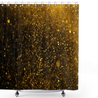 Personality  Christmas Glitter Lights Defocused Background. Shower Curtains