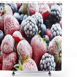 Personality  Frozen Berries Shower Curtains
