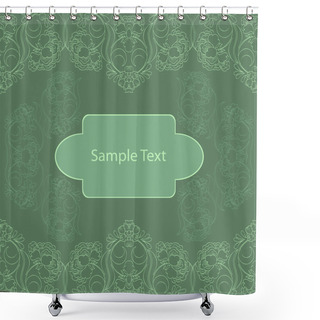 Personality  Vintage Background - Vector Illustration Shower Curtains