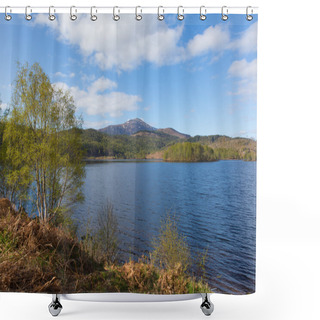 Personality  Beautiful Scottish Loch Garry Scotland UK Lake West Of Invergarry On The A87 South Of Fort Augustus And North Of Fort William Shower Curtains
