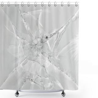 Personality  Cracked Glass Shower Curtains