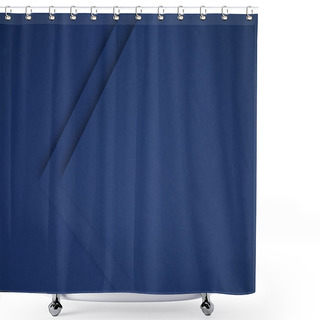 Personality  Beautiful Dark Blue Geometric Paper Background   Shower Curtains