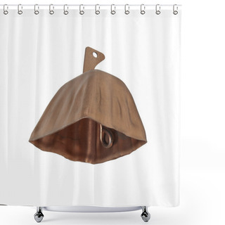 Personality  Brass Cow Bell Shower Curtains