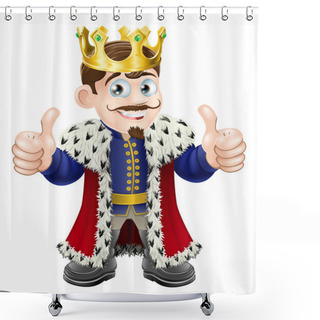 Personality  King Cartoon Shower Curtains