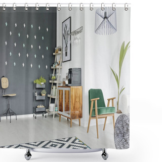 Personality  Modern Loft Apartment Shower Curtains