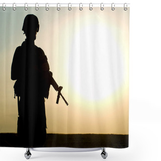 Personality  US Soldier Shower Curtains