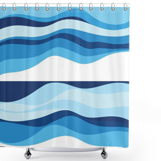 Personality  Abstract Water Wave Design Background Shower Curtains