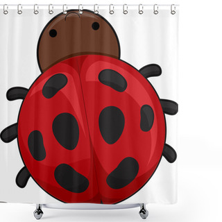 Personality  Ladybug Shower Curtains
