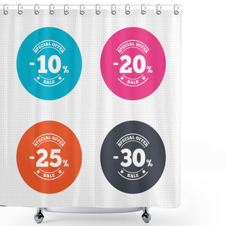 Personality  Sale Discount Icons. Shower Curtains