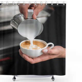 Personality  Barista Doing Your Coffee Shower Curtains