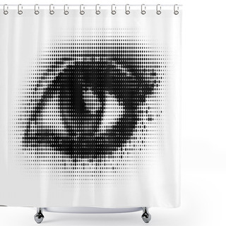 Personality  Dots Eye Shower Curtains