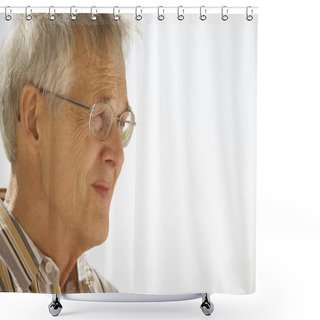 Personality  Male Portrait Shower Curtains