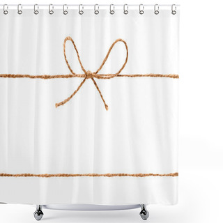 Personality  Rope And Bow Isolated Shower Curtains