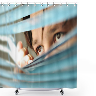 Personality  Spying Shower Curtains