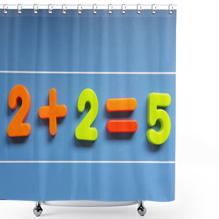 Personality  Blackboard, Math Error Shower Curtains