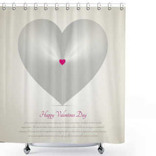 Personality  Valentines Background. Vector Illustration.  Shower Curtains