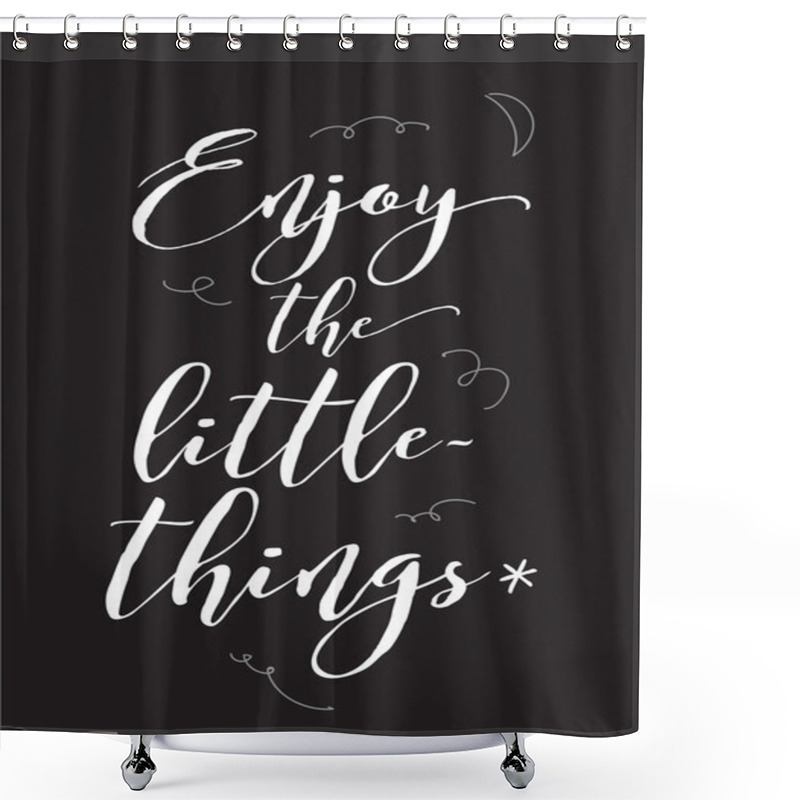Personality  Inspirational romantic quote. Typographical poster or card design. Lettering concept. shower curtains