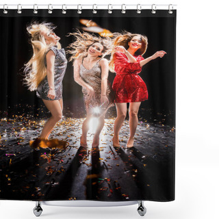 Personality  Three Women At The Party Shower Curtains