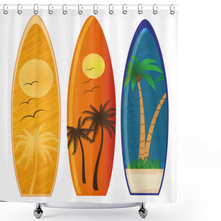 Personality  Surf Shower Curtains