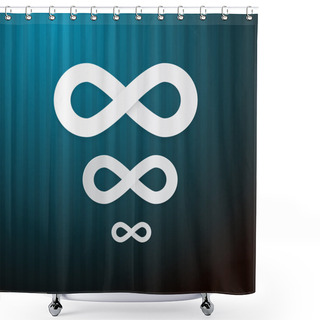 Personality  Vector Infinity Symbol Shower Curtains