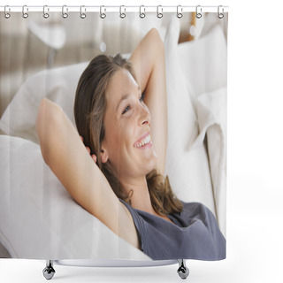 Personality  Happy At Home Shower Curtains