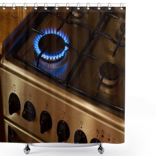 Personality  Gas Stove Shower Curtains