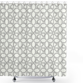 Personality  Geometrical Modern Stylish Texture Shower Curtains