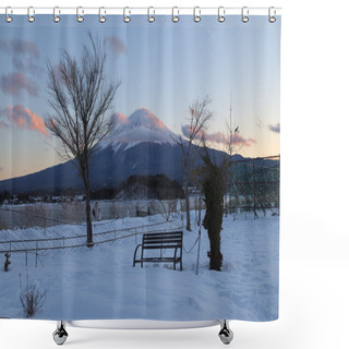 Personality  Mt.Fuji In Winter, Japan Shower Curtains