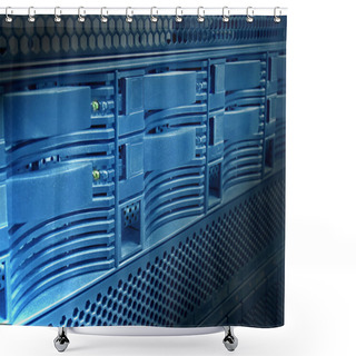Personality  Server Panel Close-up Shower Curtains