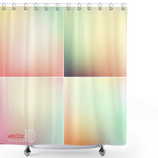 Personality  Soft Colored Abstract Background For Design Shower Curtains