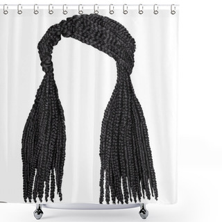 Personality  Trendy African Long Hair Cornrows. Realistic 3d. Fashion Beauty Style. Shower Curtains