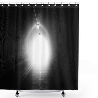 Personality  Dark Tunnel Shower Curtains