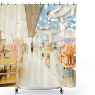 Personality  Abstract Blur Defocused Shopping Mall Shower Curtains