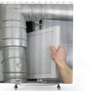 Personality  Replace Home Air Filter Shower Curtains