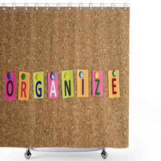 Personality  Organize Word Shower Curtains