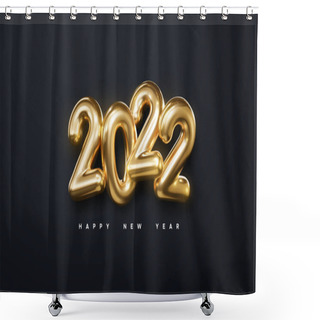 Personality  Happy New 2022 Year. Shower Curtains