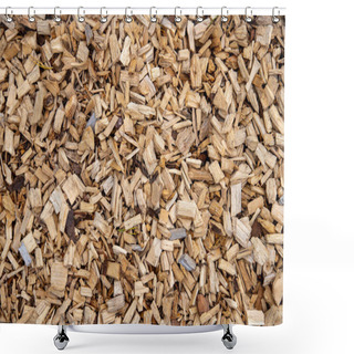 Personality  Wood Chips Abstract Textured Background Shower Curtains